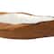 18" Brown Wood & Natural Shell Decorative Bowl